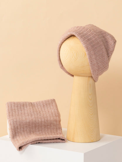 Hair cap + neck scarf suitable for babies aged 0-36 months, fashionable and warm