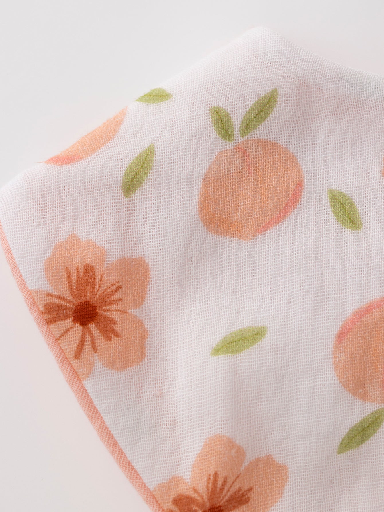 Muslin saliva towel + bow headband, the first choice for newborn gifts (pink peach)