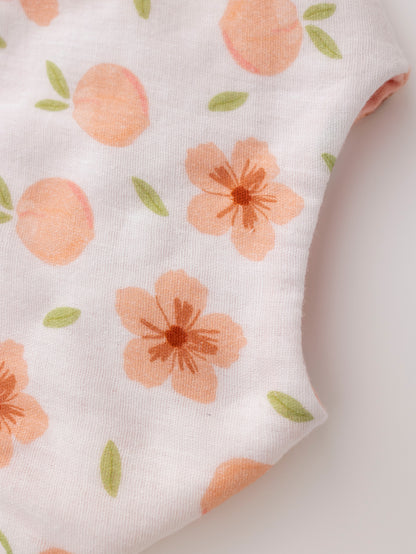 Muslin saliva towel + bow headband, the first choice for newborn gifts (pink peach)