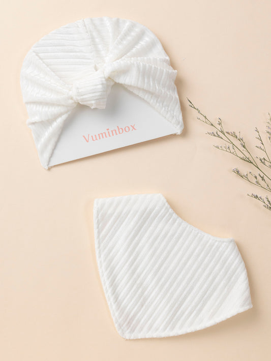 Velvet bib + headband, a fashionable baby set suitable for babies to wear