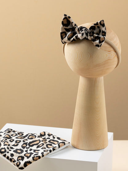 Stylish leopard print series baby gift set