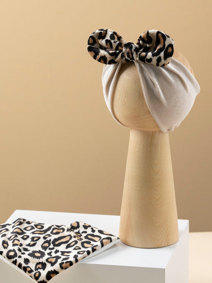 Stylish leopard print series baby gift set