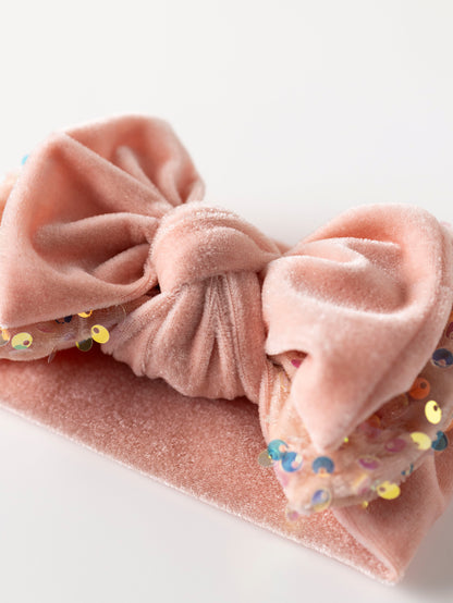 Velvet bib + headband, a fashionable baby set suitable for babies to wear