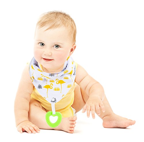 Baby Bandana Drool Bibs and Teething toys（ 6-Pack Unisex ）