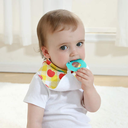 Baby Bandana Drool Bibs  and Teething toys (10 Pank Pack Gril)